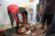 Body of martyr Khalil Azzam in hospital