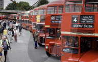 Routemaster 70 event, London, UK.