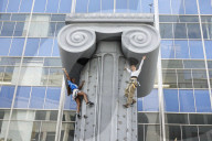 Selfridges unveils 40ft climbing column for summer