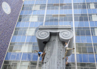 Selfridges unveils 40ft climbing column for summer