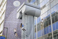 Selfridges unveils 40ft climbing column for summer