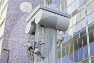 Selfridges unveils 40ft climbing column for summer