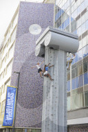 Selfridges unveils 40ft climbing column for summer