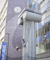 Selfridges unveils 40ft climbing column for summer