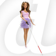 First blind Barbie doll