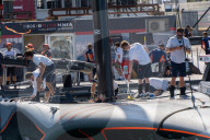 Barcelona - One month to the America's Cup, the facilities and the boats.
