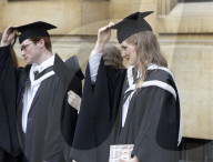 Crown Princess Elisabeth of Belgium at Oxford graduation