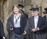 Crown Princess Elisabeth of Belgium at Oxford graduation