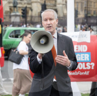 No Child Left Behind Free School Meals Rally in Parliament Square, London, UK