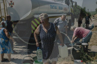 Life returns to Ukrainian reservoir drained by Russian strike on dam
