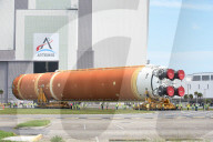Artemis2 MoonRocket Core Stage Arrives at Kennedy Space Center