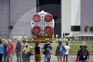 Artemis2 MoonRocket Core Stage Arrives at Kennedy Space Center