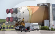 Artemis2 MoonRocket Core Stage Arrives at Kennedy Space Center