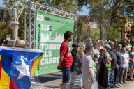 Barcelona - Presentation of the Catalonia Diada demonstration