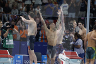 Team USA wins men's 4x100-meter freestyle swim at Paris Olympics