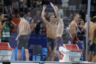 Team USA wins men's 4x100-meter freestyle swim at Paris Olympics