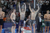 Team USA wins men's 4x100-meter freestyle swim at Paris Olympics