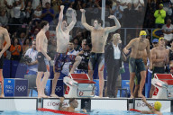 Team USA wins men's 4x100-meter freestyle swim at Paris Olympics