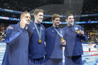 Team USA wins men's 4x100-meter freestyle swim at Paris Olympics