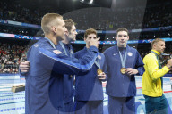 Team USA wins men's 4x100-meter freestyle swim at Paris Olympics