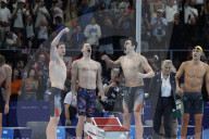 Team USA wins men's 4x100-meter freestyle swim at Paris Olympics