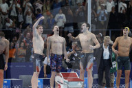 Team USA wins men's 4x100-meter freestyle swim at Paris Olympics