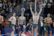 Team USA wins men's 4x100-meter freestyle swim at Paris Olympics