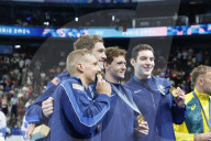 Team USA wins men's 4x100-meter freestyle swim at Paris Olympics