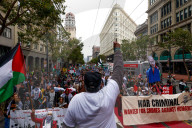 Anti Israel protest leads to vandalism in downtown San Francisco