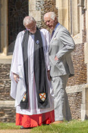 King Charles at Sandringham church service