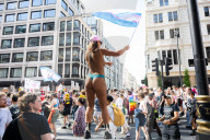 Trans Pride in London, Piccadilly, London, UK.