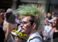 Trans Pride in London, Piccadilly, London, UK.