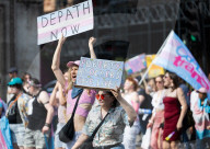 Trans Pride in London, Piccadilly, London, UK.