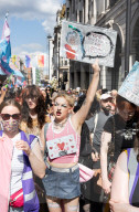 Trans Pride in London, Piccadilly, London, UK.