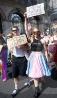 Trans Pride in London, Piccadilly, London, UK.