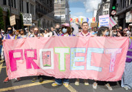 Trans Pride in London, Piccadilly, London, UK.