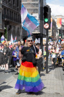 Trans Pride in London, Piccadilly, London, UK.