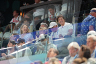Tom Cruise with spectators at the Bercy Arena, Paris, France