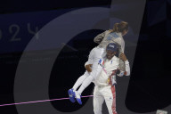 Manon Apithy-Brunet wins gold in fencing at Paris Olympics