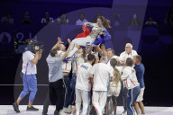 Manon Apithy-Brunet wins gold in fencing at Paris Olympics