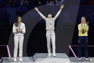 Manon Apithy-Brunet wins gold in fencing at Paris Olympics