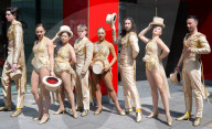 A Chorus Line outside Sadler's Wells, London, UK. 