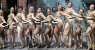 A Chorus Line outside Sadler's Wells, London, UK. 