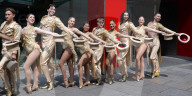 A Chorus Line outside Sadler's Wells, London, UK. 