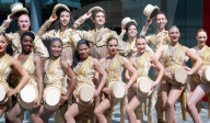 A Chorus Line outside Sadler's Wells, London, UK. 
