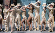 A Chorus Line outside Sadler's Wells, London, UK. 