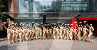 A Chorus Line outside Sadler's Wells, London, UK. 