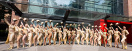 A Chorus Line outside Sadler's Wells, London, UK. 