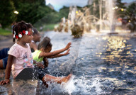 "Meeting of the Waters" fountain draws community at dusk
