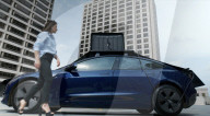 Fold out solar panel roof box to keep EV drivers moving